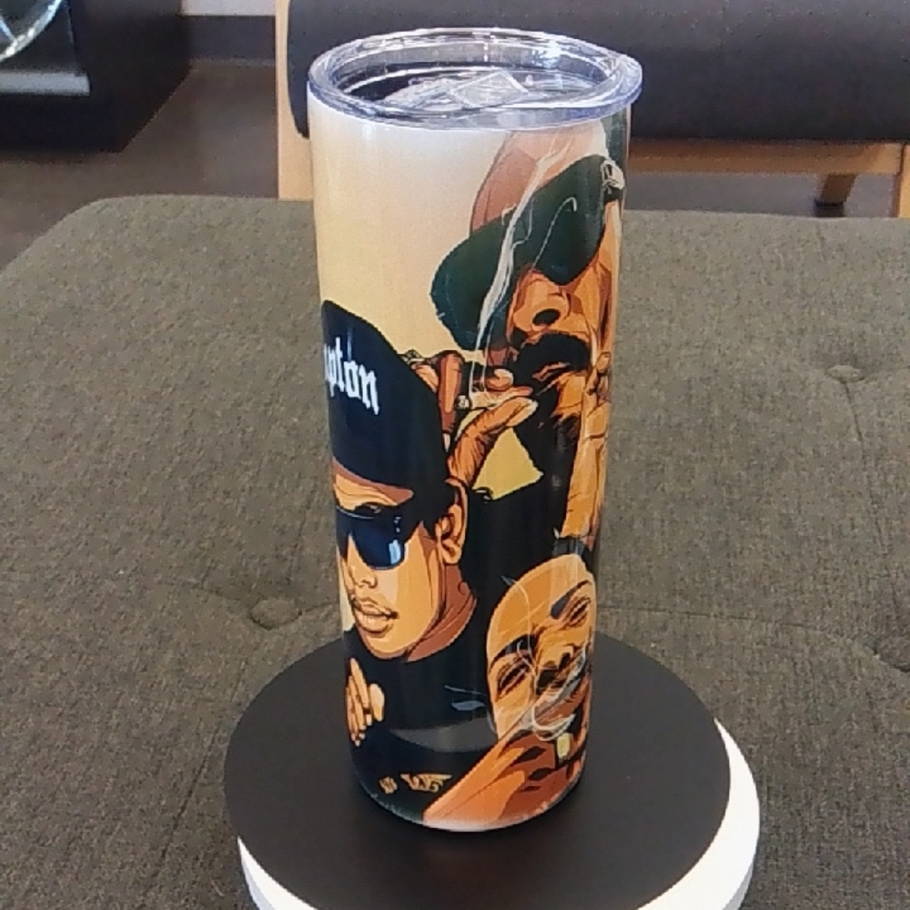 Custom 20oz Stainless Steel Graphic Tumbler with Hip-Hop Design
